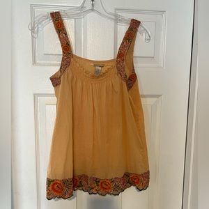 Lucky Brand embroidered tank